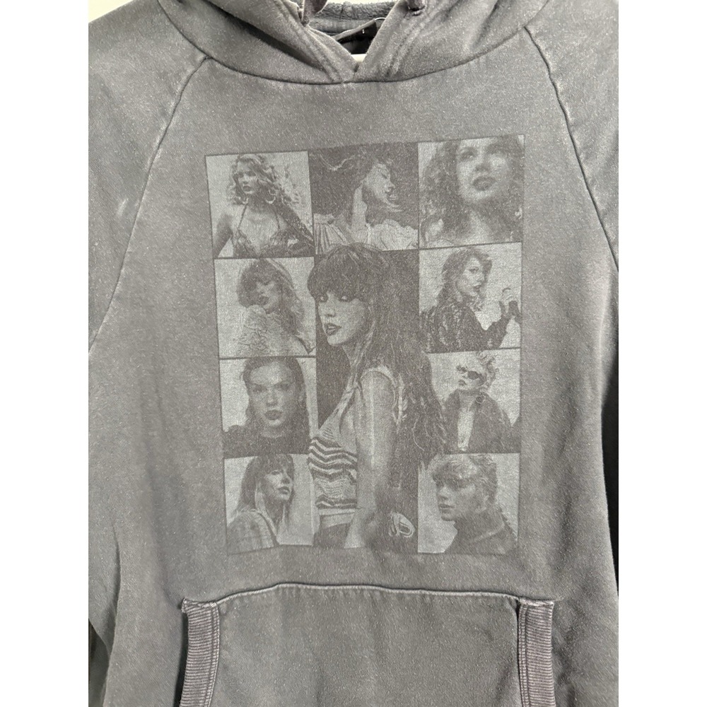 Taylor Swift The Eras Tour Hoodie Gray Black Sz M Official Concert Merch Collage - Picture 5 of 10